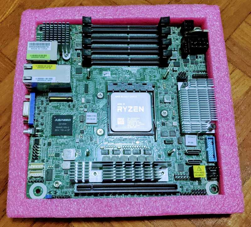 ASRock Rack X570D4I-2T Board